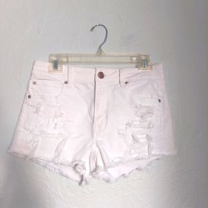 American Eagle High-Rise Distressed Shorts